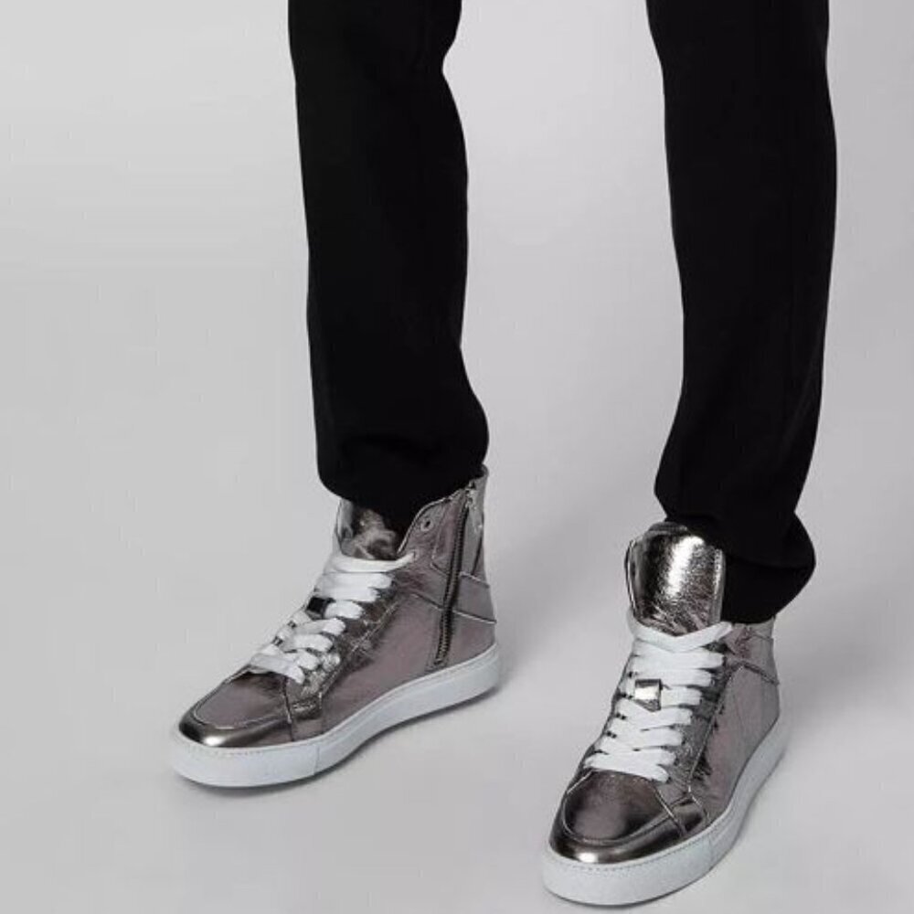Zadig & Voltaire | High Flash Metallic High Top Sneakers